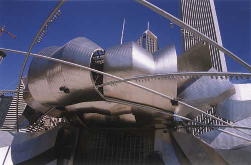 Jay Pritzker Pavilion, Spring 2004, Courtesy of Scott McDonald/Hedrick Blessing